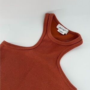 The Line By K Tatum Tank Top In Mars Orange